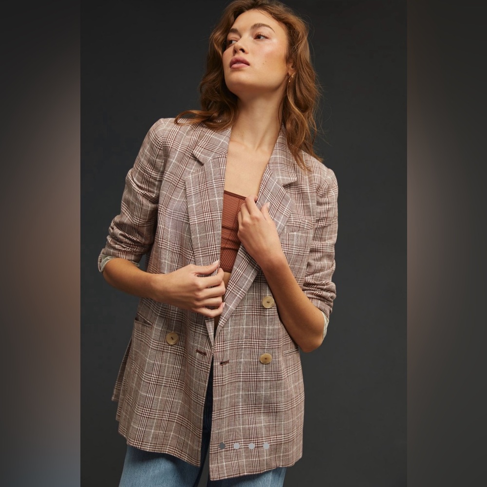 Maeve Anthropologie Double-Breasted Blazer